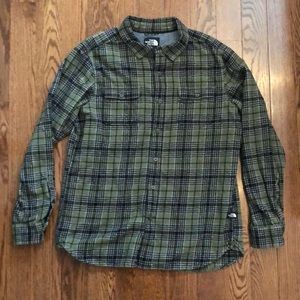 North Face plaid button up Flannel